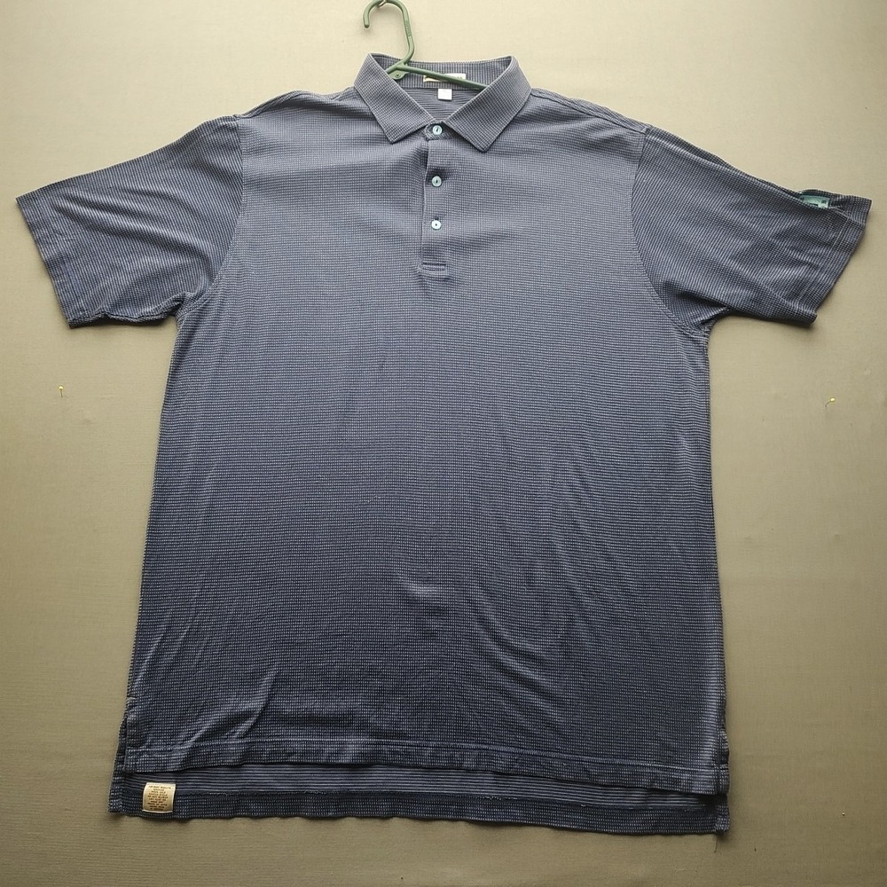 Peter Millar Men's Purple Pull Over Polo Short Sleeve Extra Large